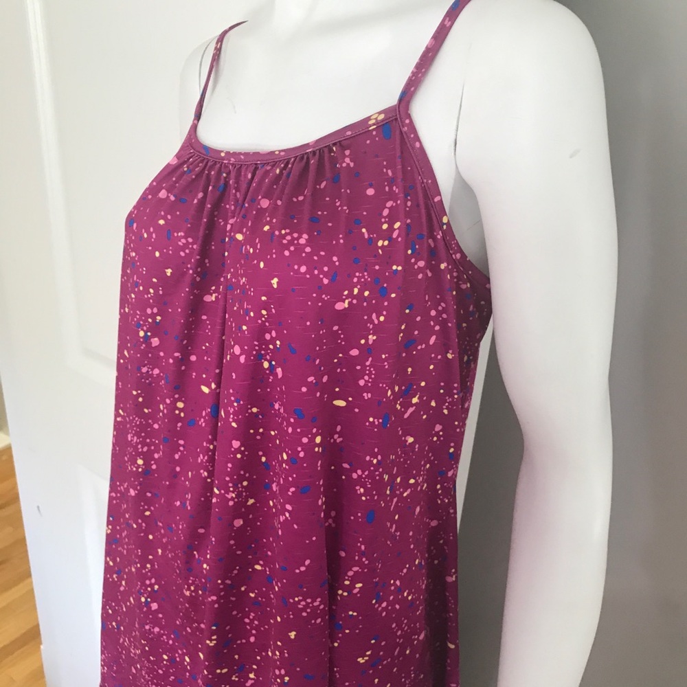 Pink patterned long tank - Picture 2 of 4